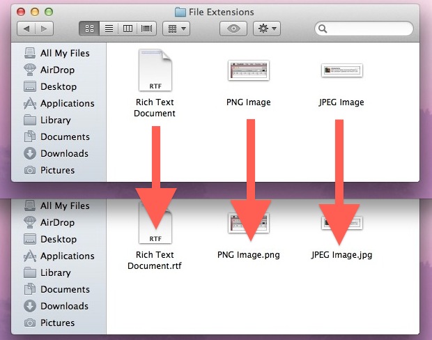 show file extensions mac